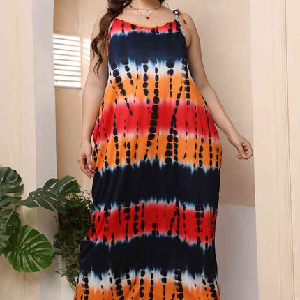 Plus Size Tie-Shoulder Maxi Dress - Vickie Lynn's