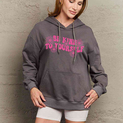 Simply Love Simply Love Full Size BE KIND TO YOURSELF Graphic Hoodie