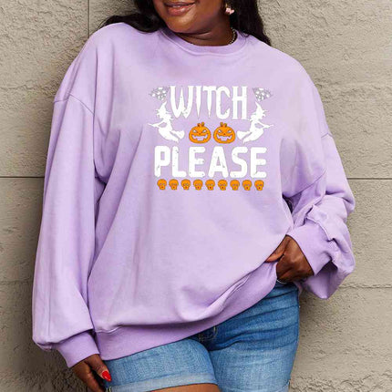 Simply Love Full Size WITCH PLEASE Graphic Sweatshirt