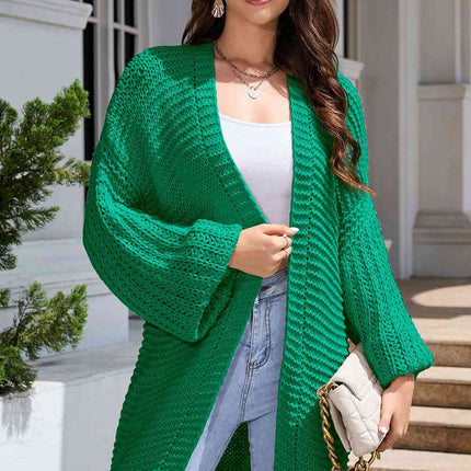 Open Front Longline Cardigan