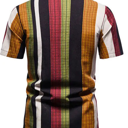 Men's Summer Fashion Printed Short Sleeve Shirts