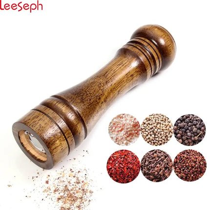 Salt and Pepper Mills, Solid Wood Pepper Mill