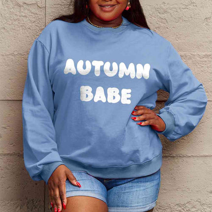 Simply Love Full Size AUTUMN BABE Graphic Sweatshirt