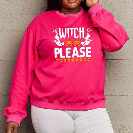 Simply Love Full Size WITCH PLEASE Graphic Sweatshirt
