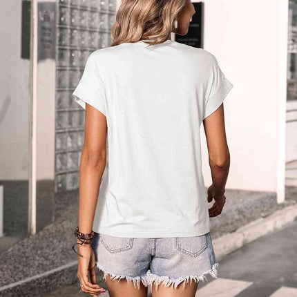 Leopard Graphic Round Neck Tee