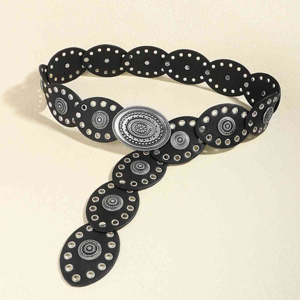 Oval PU Belt - Vickie Lynn's