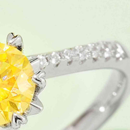 1 Carat Moissanite 925 Sterling Silver Ring