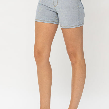 Judy Blue Full Size Color Block Denim Shorts