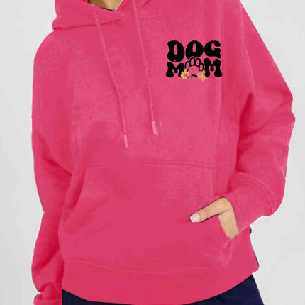 Simply Love Simply Love Full Size DOG MOM Graphic Hoodie
