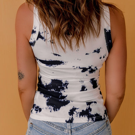 Tie-Dye Round Neck Tank