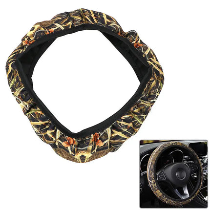 Camouflage Car Steering-wheel Cover Car Styling SBR Lycra Steering Cover Auto Interior Accessories Anti-slip Wheel Protector