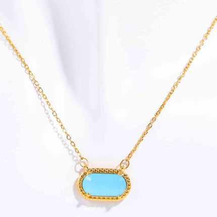Copper 14K Gold-Plated Pendant Necklace