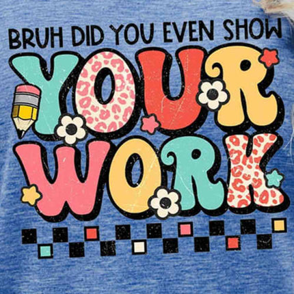 Letter Graphic Short Sleeve T-Shirt