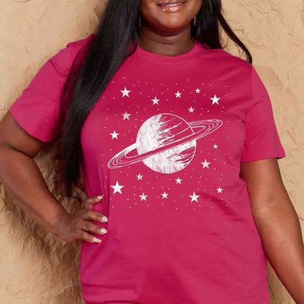 Simply Love Full Size Planet Graphic Cotton T-Shirt