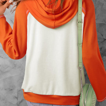 Graphic Drawstring Long Sleeve Hoodie