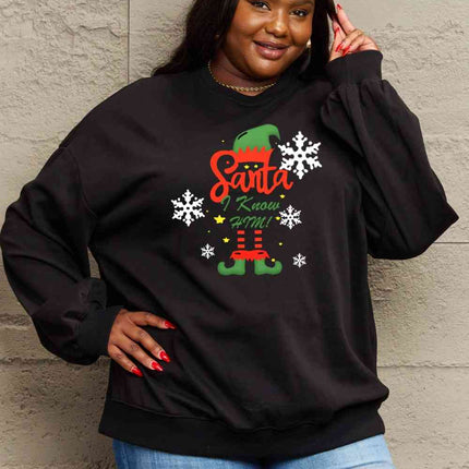 Simply Love Full Size Graphic Round Neck Sweatshirt