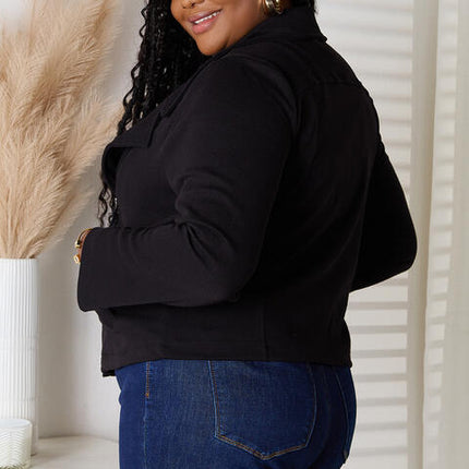 Culture Code Full Size Zip-Up Jacket with Pockets