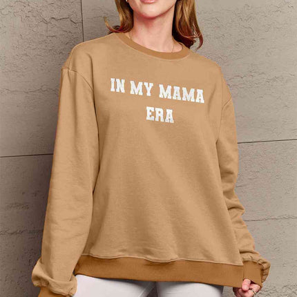 Simply Love Full Size IN MY MAMA EAR Graphic Sweatshirt
