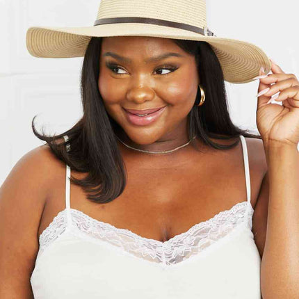 Fame Boho Summer Straw Fedora Hat