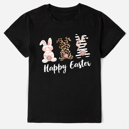 HAPPY EASTER Round Neck Short Sleeve T-Shirt