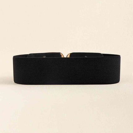 Zinc Alloy Buckle Elastic Wide Belt