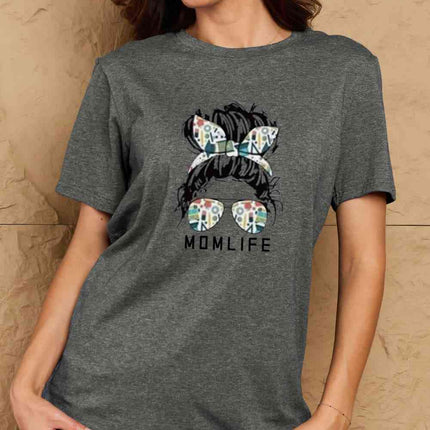 Simply Love Full Size MOM LIFE Graphic Cotton T-Shirt