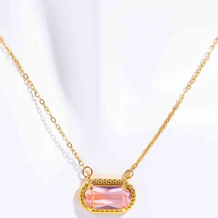 Copper 14K Gold-Plated Pendant Necklace