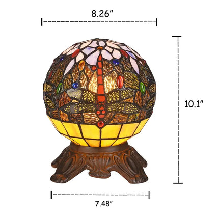 DEMOISELLE Mosaic 1 Light Dark Bronze Accent Lamp