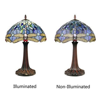 SUNNIVA Dragonfly-Style Dark Bronze 1 Light Table Lamp