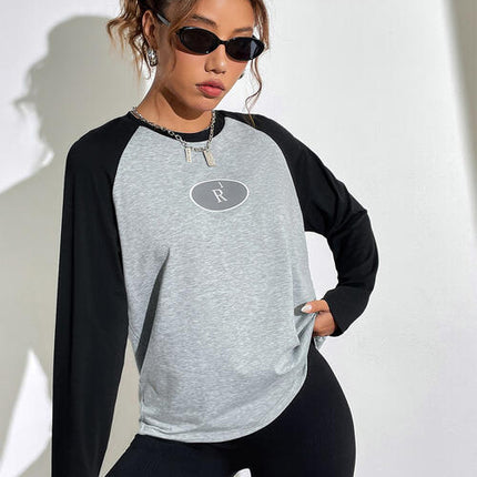 Contrast Letter Graphic T-Shirt