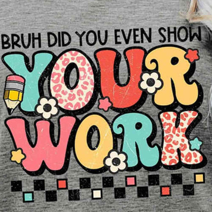 Letter Graphic Short Sleeve T-Shirt