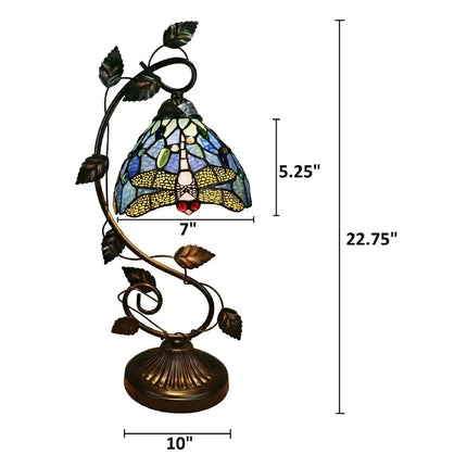 SUNNIVA Dragonfly Tiffany-Style 1 Light Accent