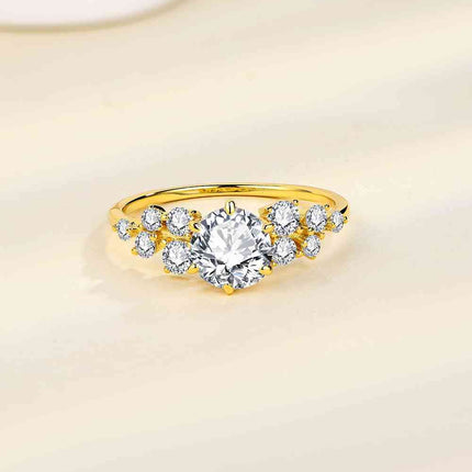 1 Carat Moissanite 925 Sterling Silver Ring
