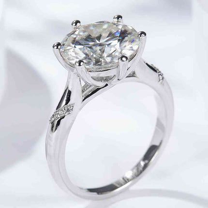 5 Carat  Moissanite Solitaire Ring