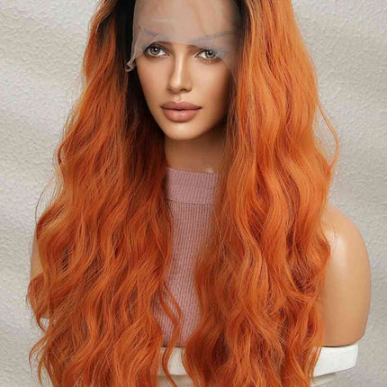 13*2" Lace Front Wigs Synthetic Long Wave 24" 150% Density