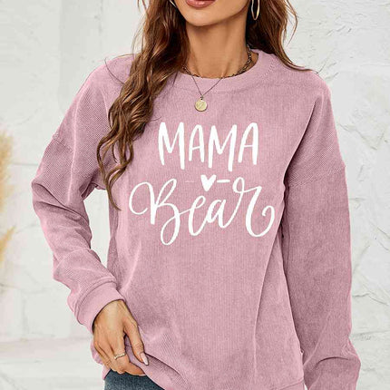 MAMA Graphic Round Neck Sweatshirt