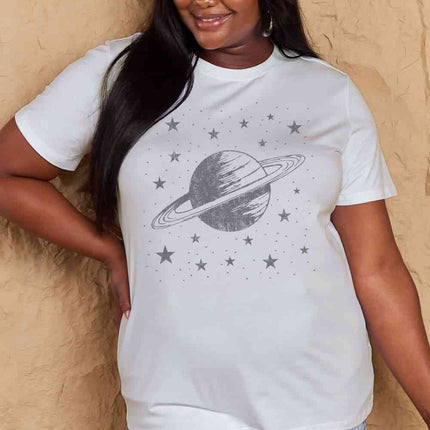 Simply Love Full Size Planet Graphic Cotton T-Shirt