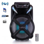 beFree Sound 12 Inch BT Portable Rechargeable Party Speaker