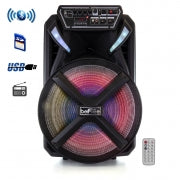 beFree Sound 15 Inch Bluetooth Portable Rechargeable Party Speaker