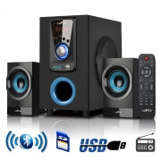 beFree Sound 2.1 Channel Surround Sound Bluetooth Speaker System