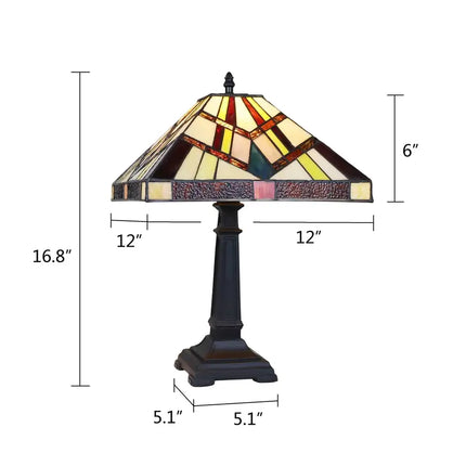 VINCENT Mission Tiffany-Style Blackish Bronze 1 Light