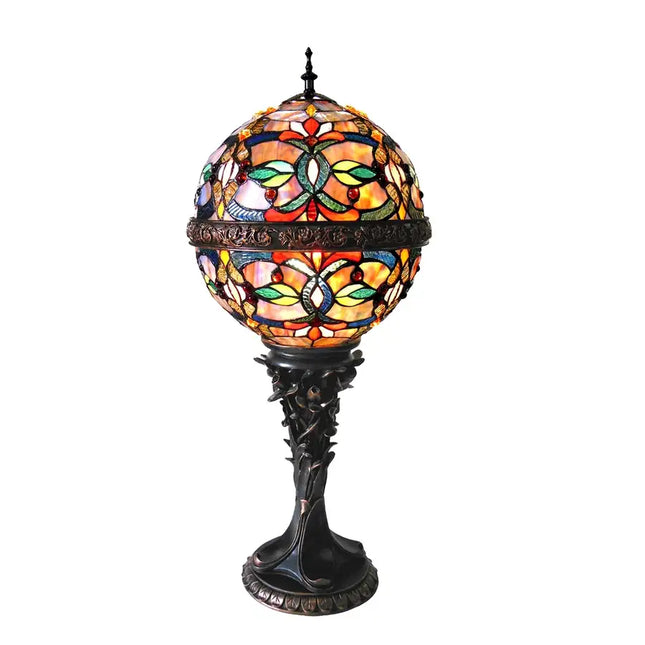 "CHARLIZE" Tiffany-style 1 Light Victorian Table Lamp