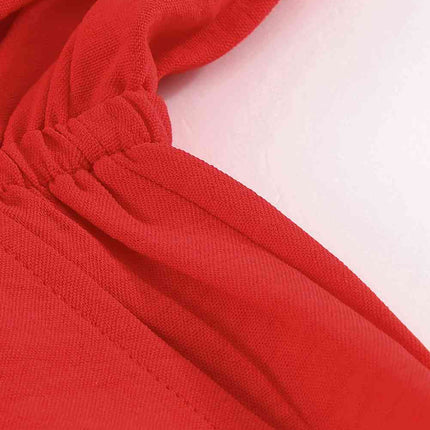 Tied Flounce Sleeve Plunge Romper