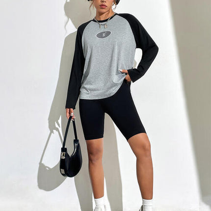 Contrast Letter Graphic T-Shirt