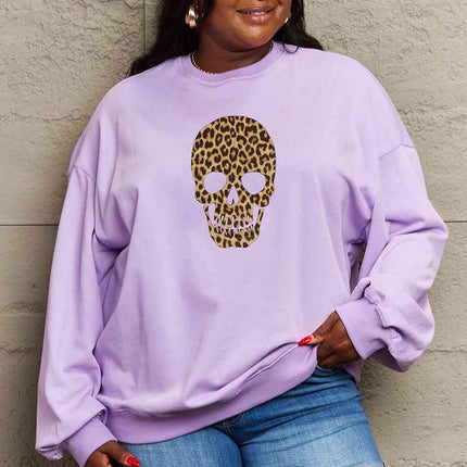 Simply Love Full Size Drop Shoulder Graphic Sweatshirt