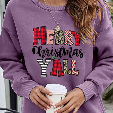 MERRY CHRISTMAS Y'ALL Graphic Sweatshirt