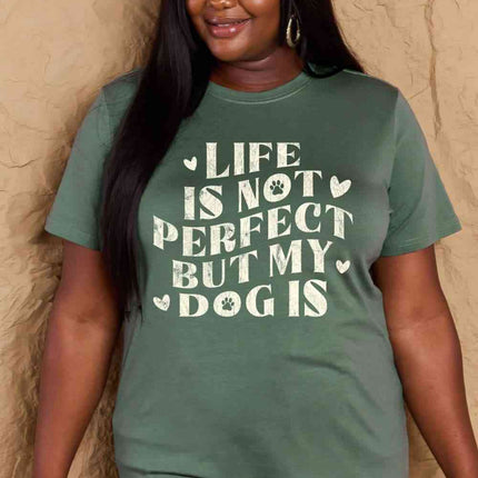Simply Love Full Size Dog Slogan Graphic Cotton T-Shirt