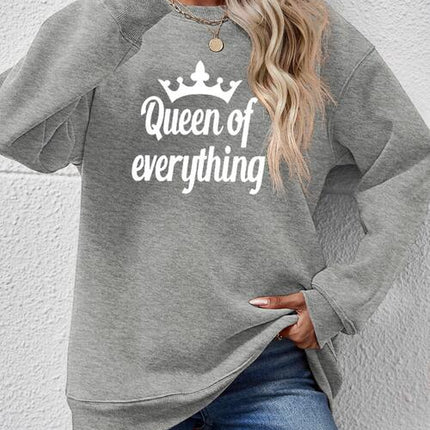 QUEEN OF EVERYTHING Round Neck Sweatshirt