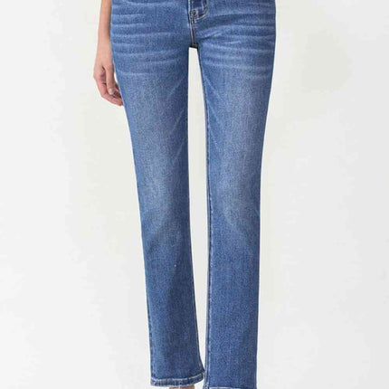 Lovervet Full Size Maggie Midrise Slim Ankle Straight Jeans