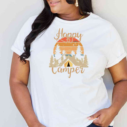 Simply Love Full Size HAPPY CAMPER Graphic T-Shirt